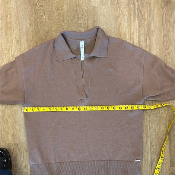 Glyder Elite Polo Mocha short sleeved top - Picture 11 of 12